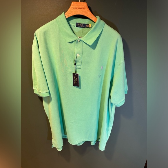 NWT!Polo Ralph Lauren Men's Knit Classic Green Performance Golf Stretch Polo 4XB - Picture 3 of 9